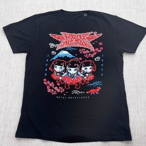 Babymetal Metal Resistance Pixel Art T-Shirt Mens Medium Black Japan Tokyo Fox